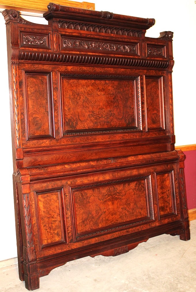 Monumental Oversize Renaissance 2 Piece Marble Top Bedroom Set (1 of 8)