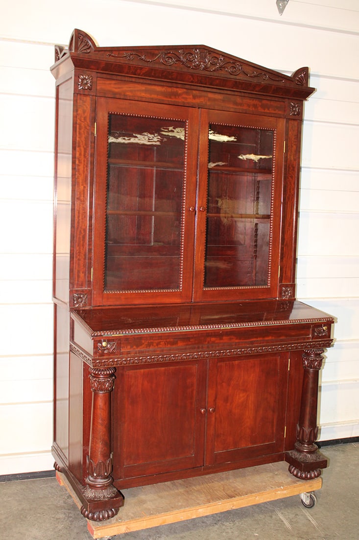 Wonderful J & J Meeks Style Drop Front Secretary Desk (1 of 11)