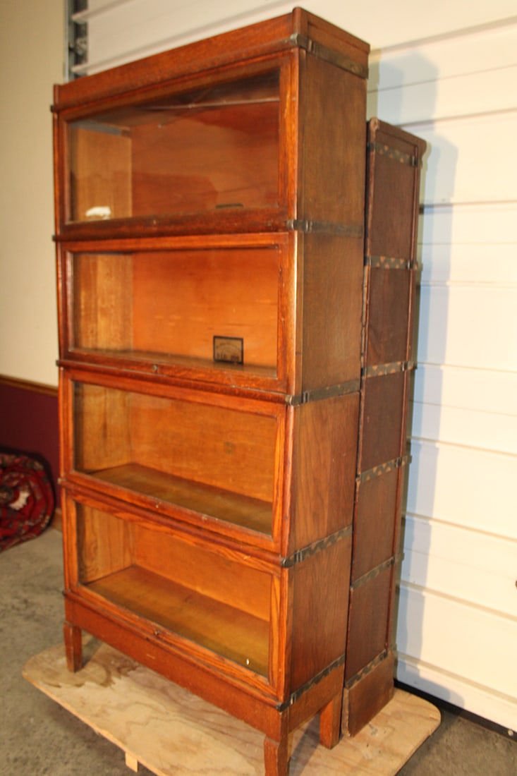 4 Section Oak Stacker with Oversized D-12 Sections - 2