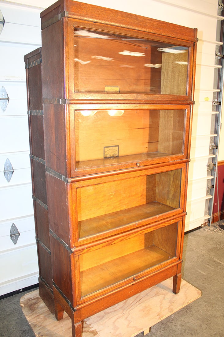 4 Section Oak Stacker with Oversized D-12 Sections - 3