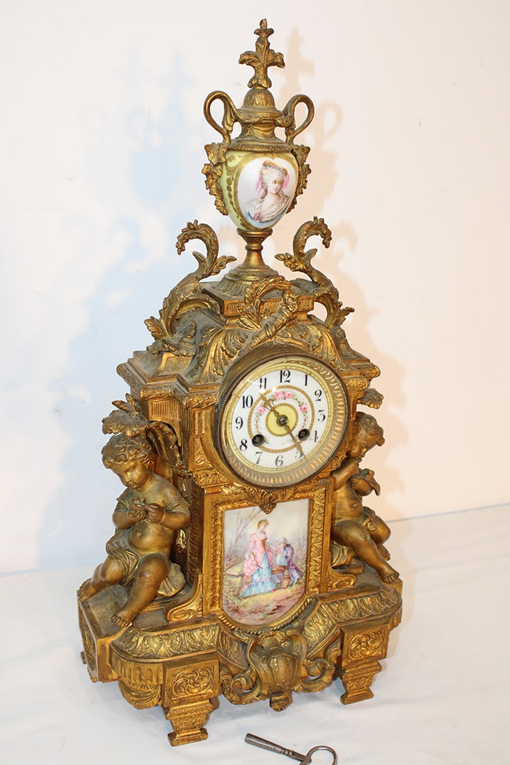 Wonderful French 19th Century Gilded Clock with Putti's (1 of 11)