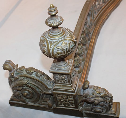 Impressive 5' Solid Brass Victorian Fender - 2