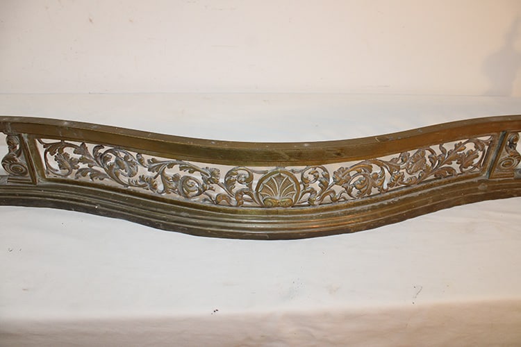 Impressive 5' Solid Brass Victorian Fender - 5