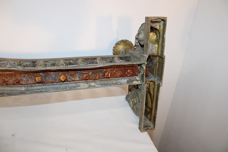 Impressive 5' Solid Brass Victorian Fender - 7