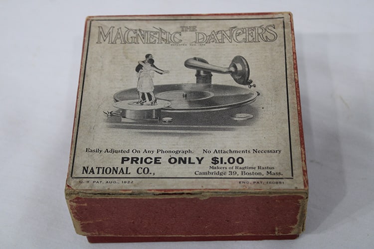 Vintage Magnetic Dancer in the Original Box 1922: Vintage Magnetic Dancer in the Original Box 1922. Originally sold for a dollar. Made by the National Co., including box and is all intact and in nice condition. Box is appr. 4" wide X 4" deep.