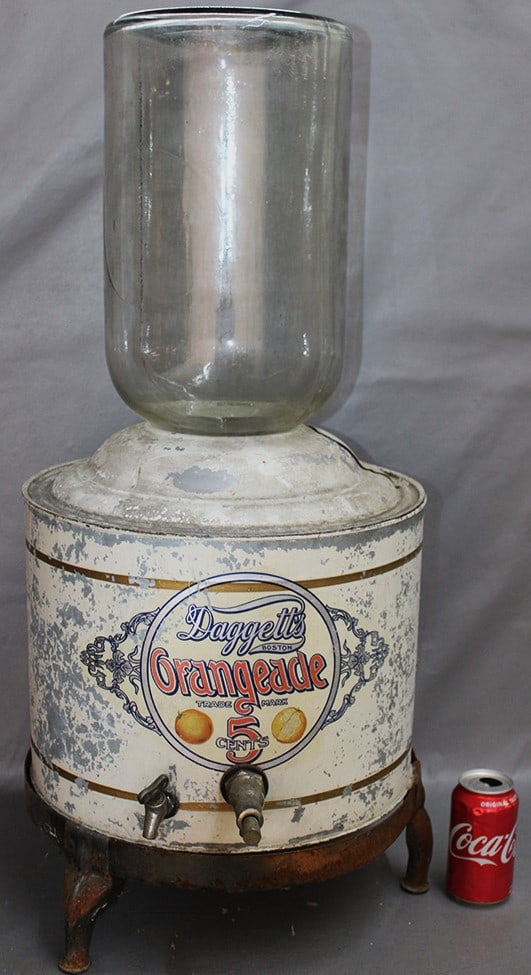 Rare Daggetts (Boston Famous Chocolate Maker) 5c Orangeade Dispenser (1 of 6)