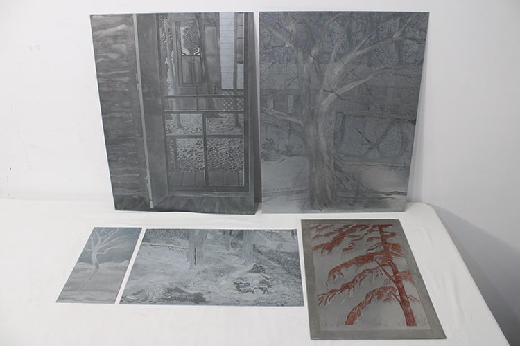 5 - Vintage Engraved Plates of Copper & Various Metals (1 of 8)