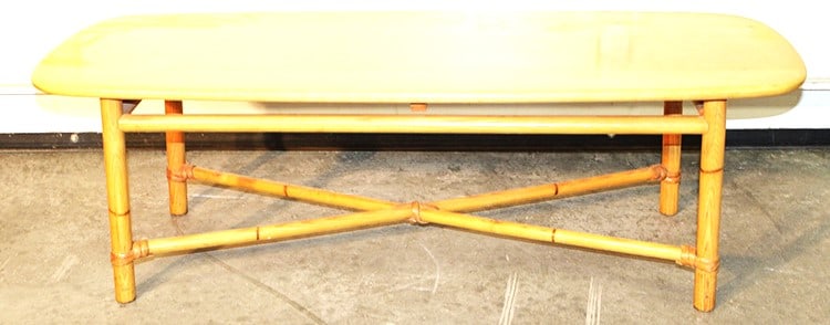 Signed Heywood Wakefield Ashcraft Bamboo Form Coffee Table (1 of 4)