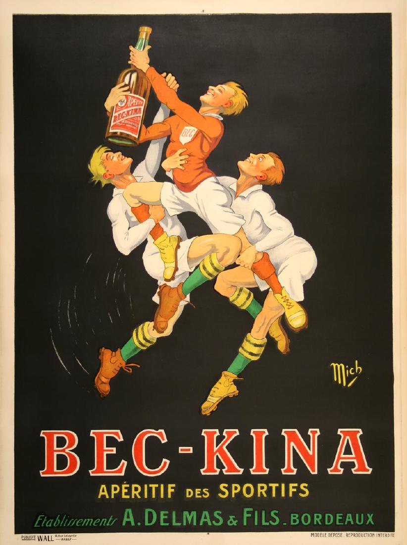 BEC KINA - BY MICH ORIGINAL VINTAGE POSTER (1 of 1)
