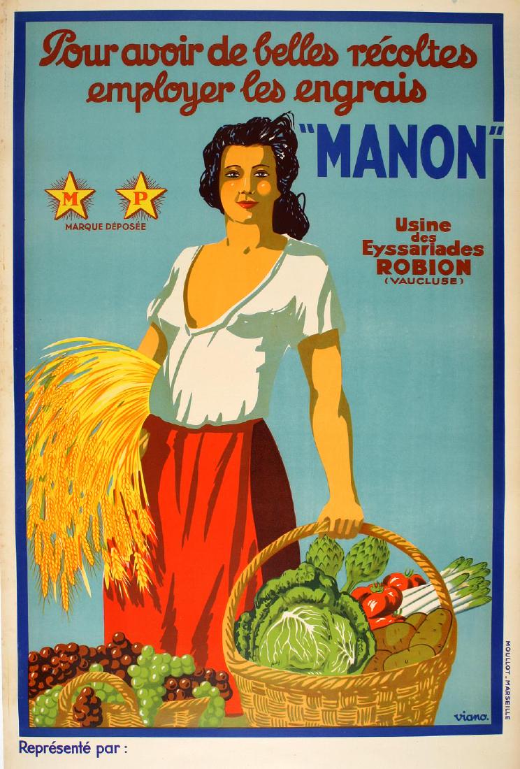 MANON BY VIANO ORIGINAL VINTAGE POSTER (1 of 1)