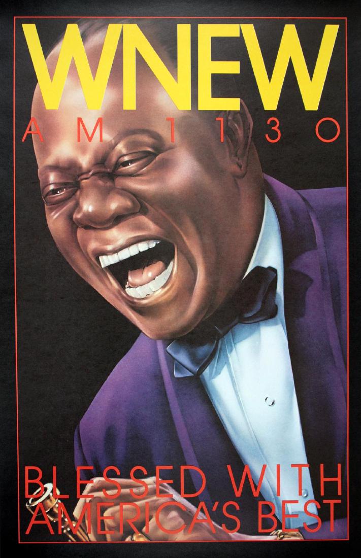 WNEW LOUIS ARMSTRONG BY BOB LEE HICKSON ORIGINAL (1 of 1)