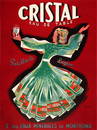 Original Vintage Cristal Eau de Table Poster c1935 by