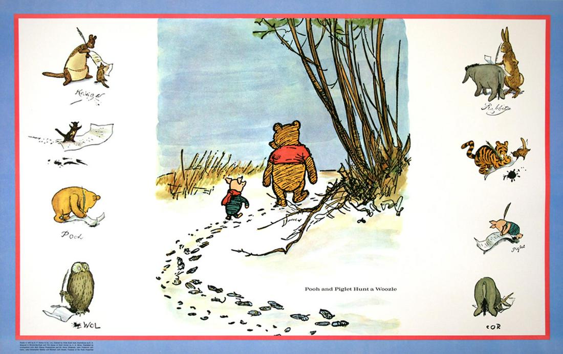 Original Vintage Winnie the Pooh Poster by E. H. (1 of 1)