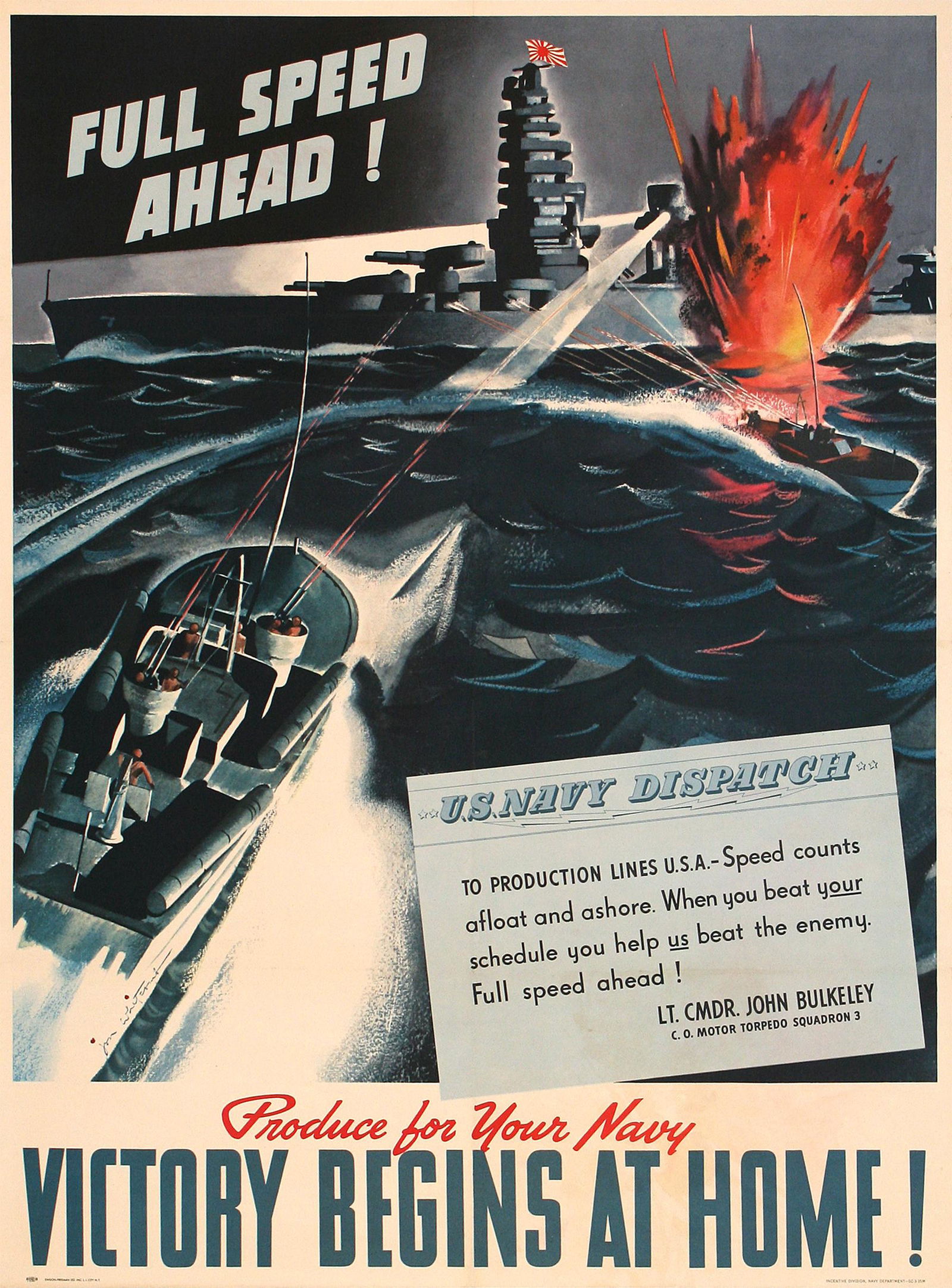 Original Vintage WWII Poster Victory Begins at Home - (1 of 1)