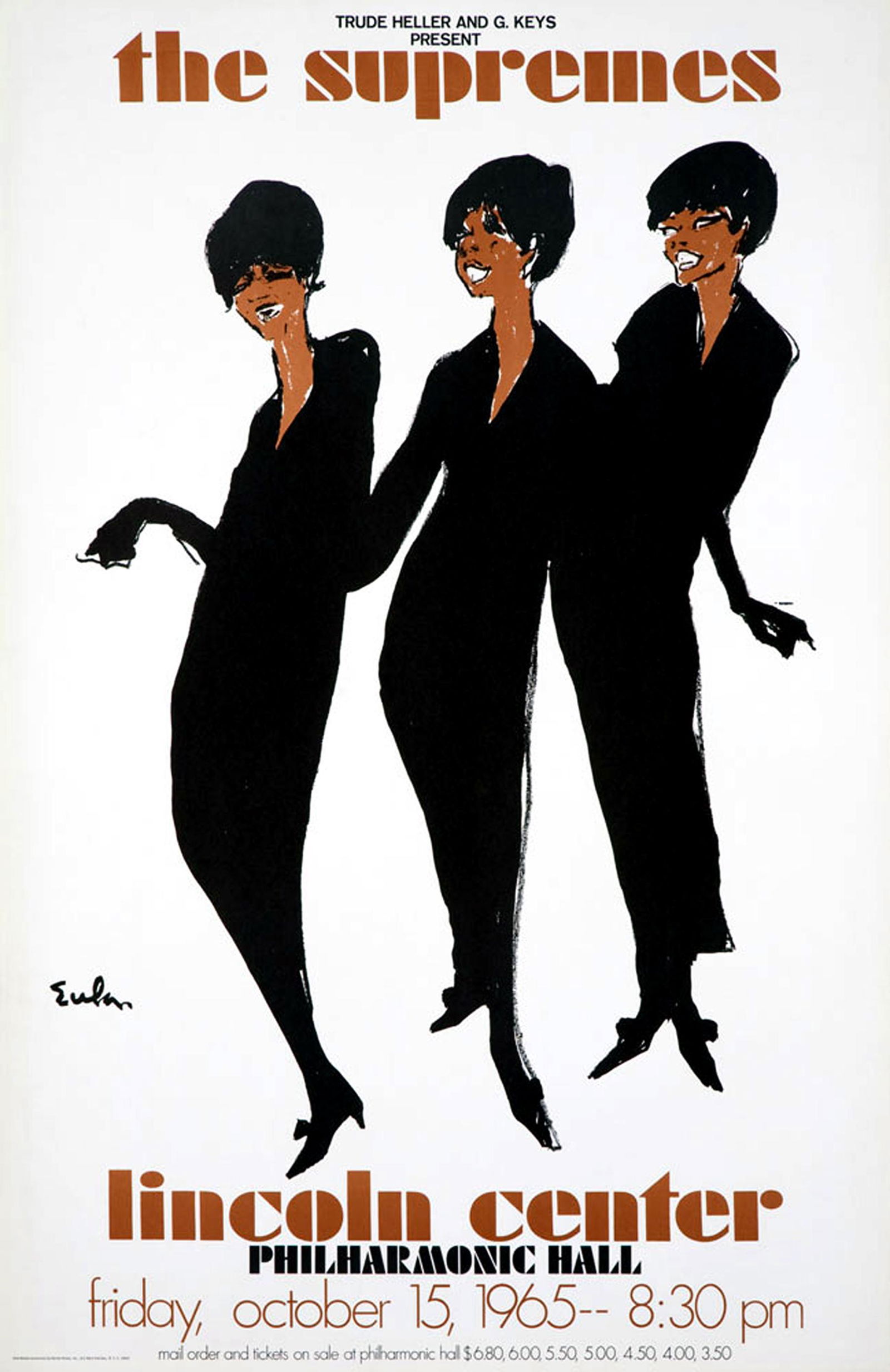 The Supremes at Lincoln Center Original Vintage Poster (1 of 1)