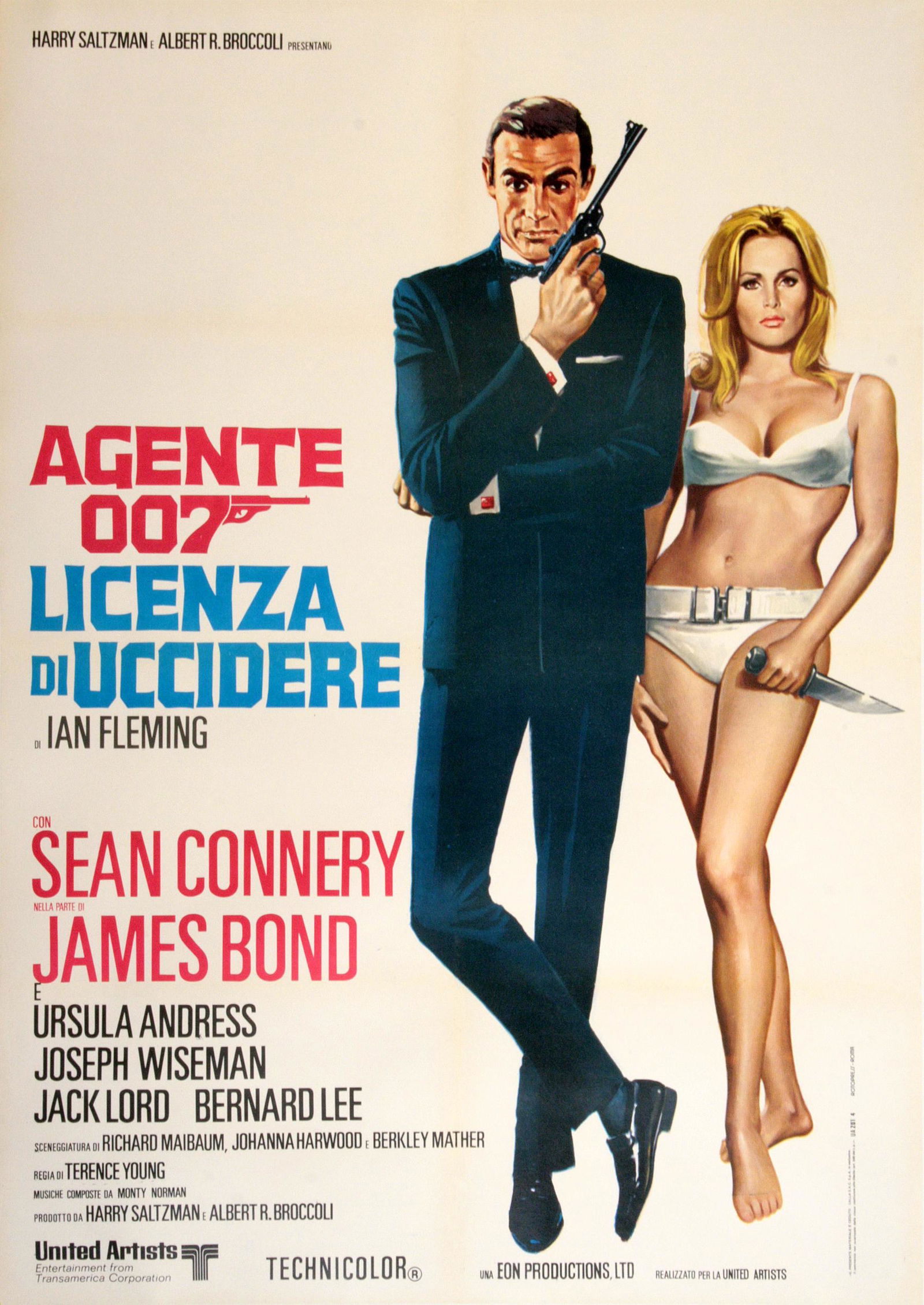 Italian James Bond Poster C1971 - Dr No Licenza Di (1 of 1)