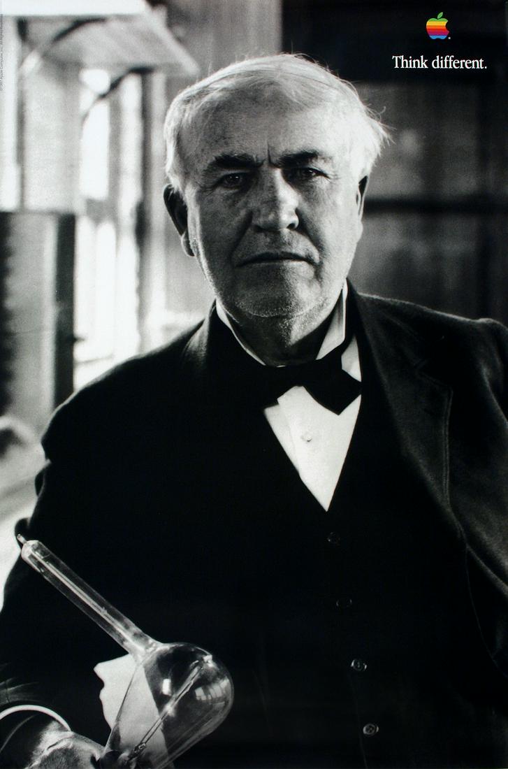 Think Different Poster Apple Computer Original 1998 - (1 of 1)