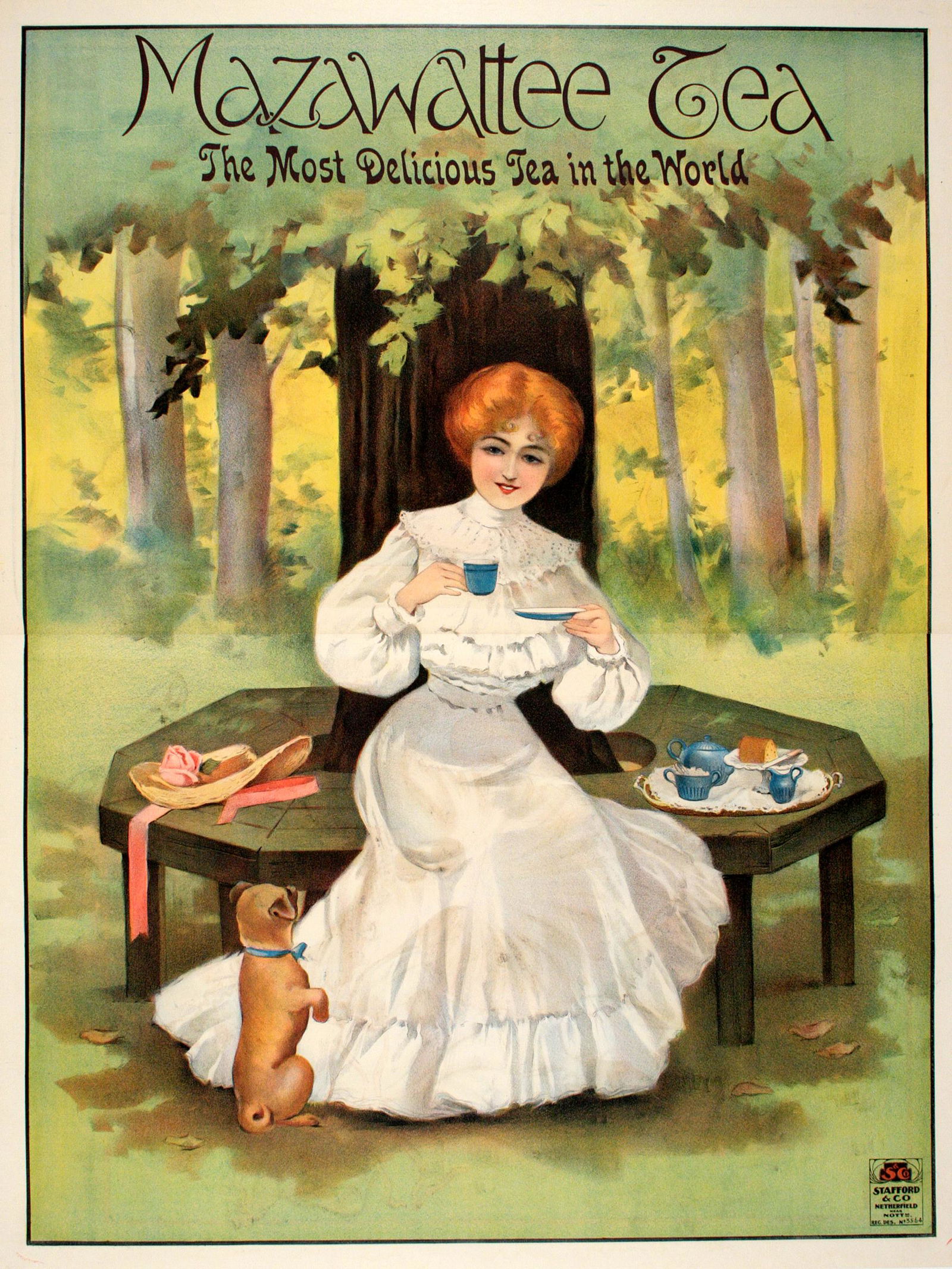 Original 1920s British Mazawattee Tea Poster (1 of 1)