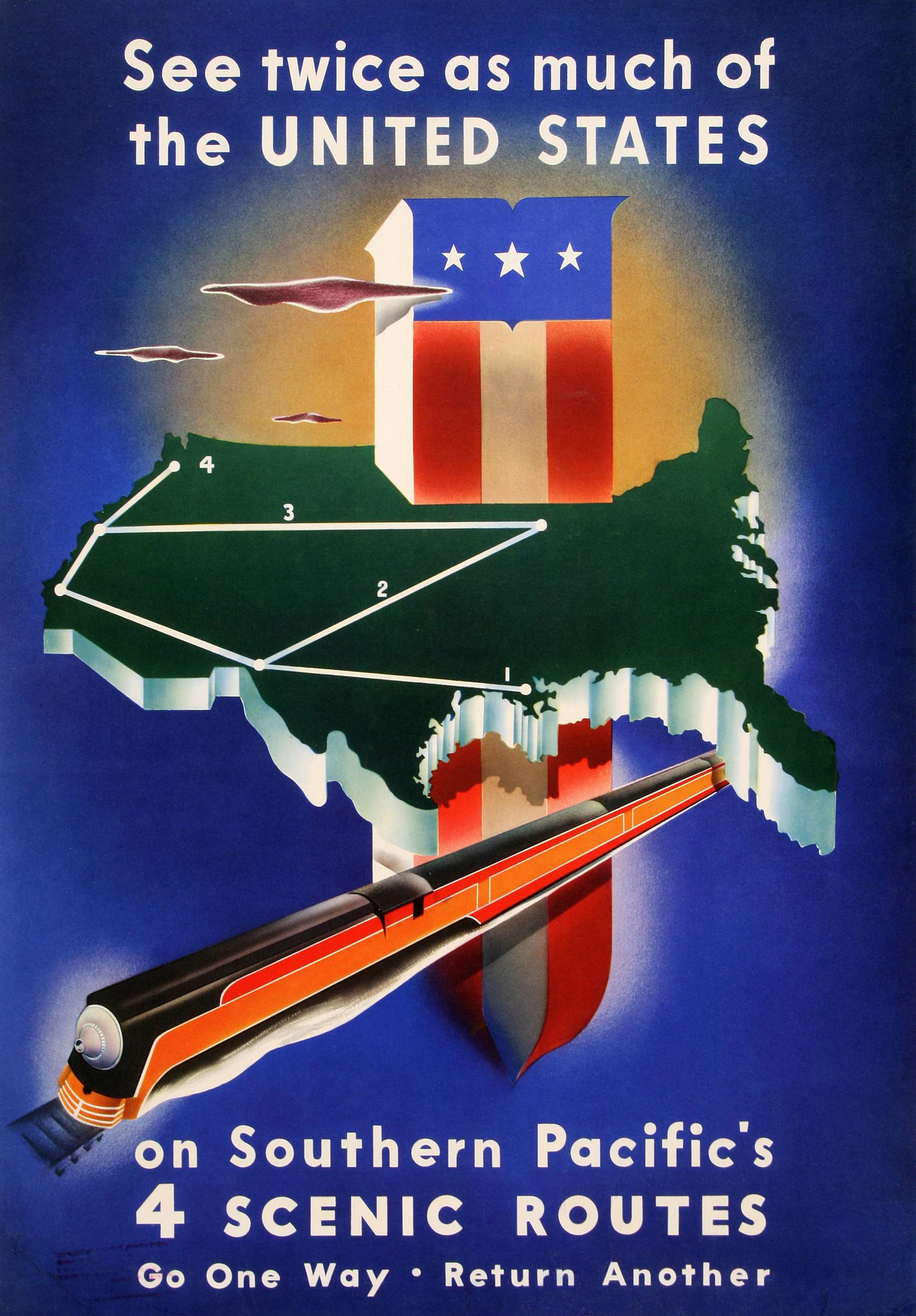 Southern Pacific Original 1938 Award Winning Poster by Stanley Brower (1 of 1)
