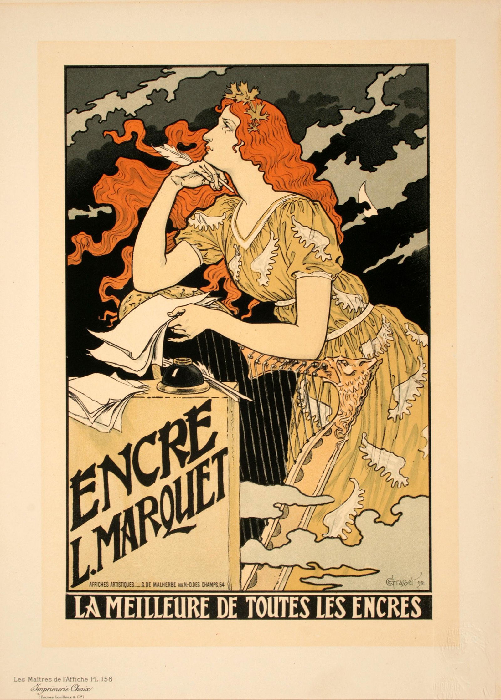 Maitres De L'Affiche - Pl 158 Original Encre Marquet by Eugene Grasset (1 of 1)