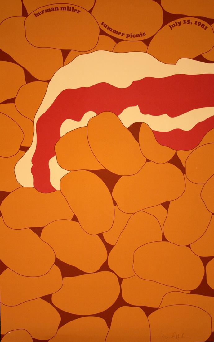 Original Herman Miller Poster 1981 by Steve Frykholm - Beans (1 of 1)