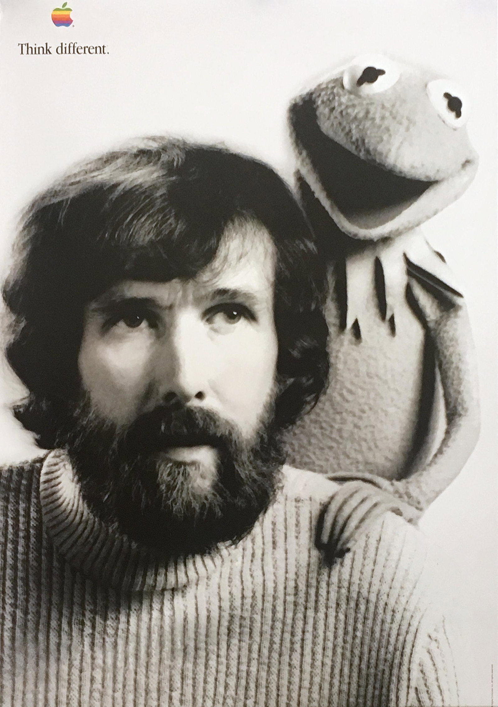 Original Vintage Apple Think Different Poster Jim Henson The Muppets 1998 (1 of 1)
