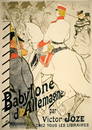 Rare Original Toulouse Lautrec Poster Babylone d'Allemagne 1894