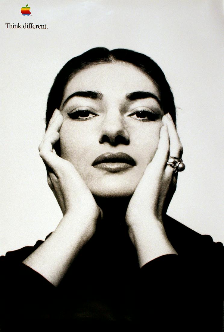 Think Different Poster Apple Computer Original 1998 - Maria Callas (1 of 1)
