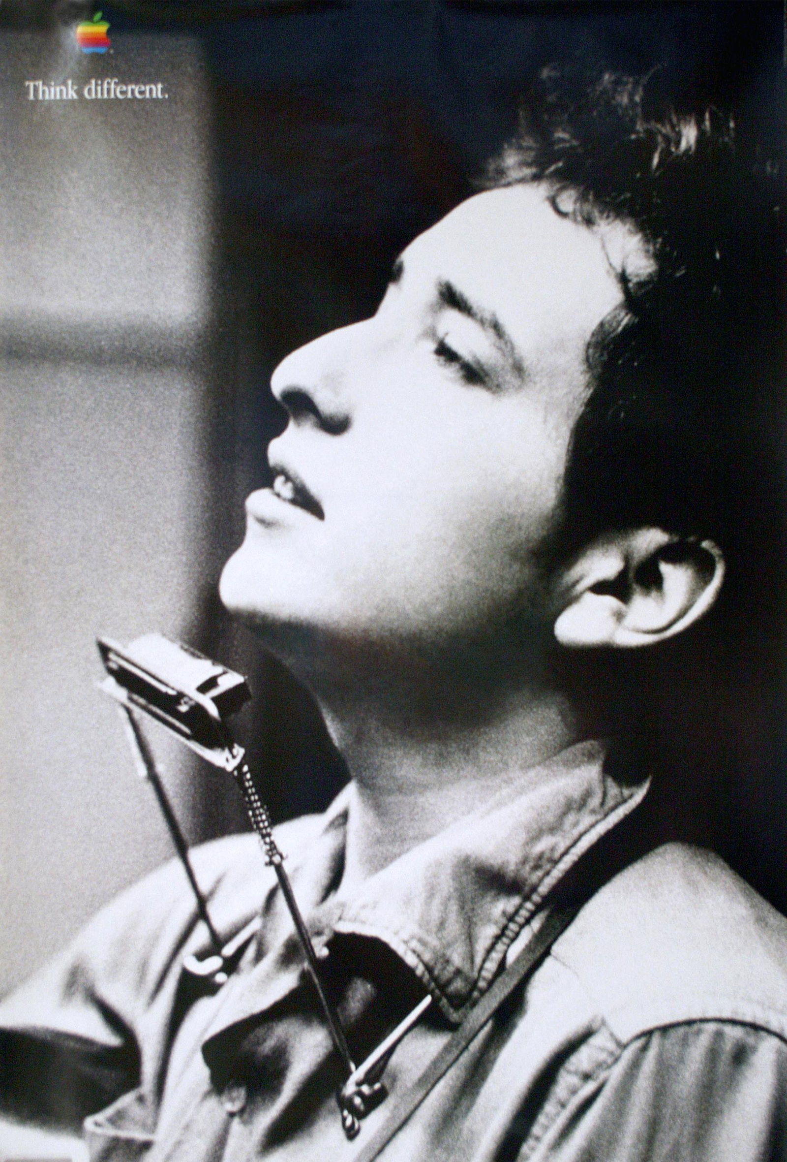 Original Vintage Apple Think Different Poster Bob Dylan 1998 RARE (1 of 1)