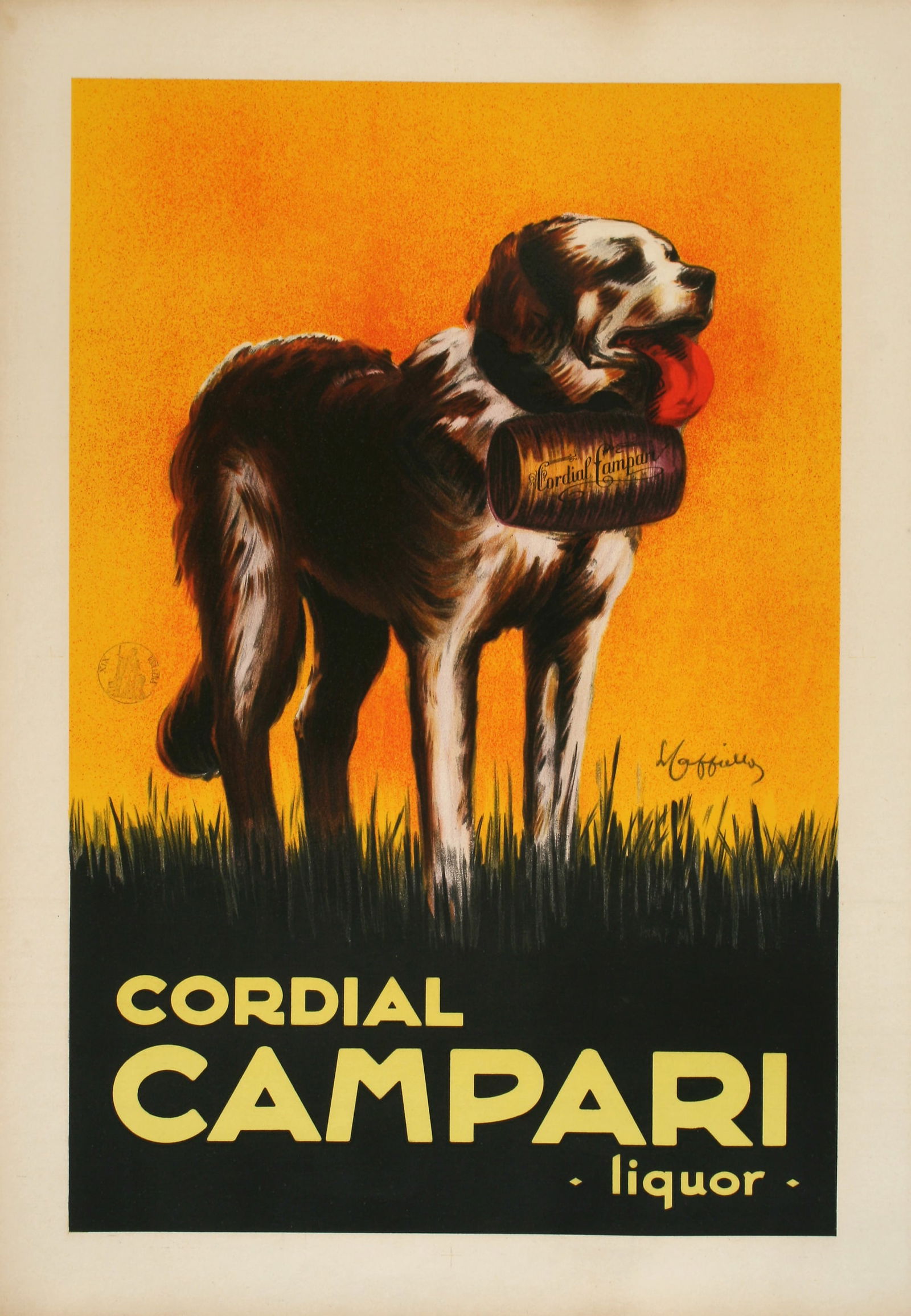 Leonetto Cappiello Original Vintage Poster Cordial Campari St Bernard c1925 (1 of 1)