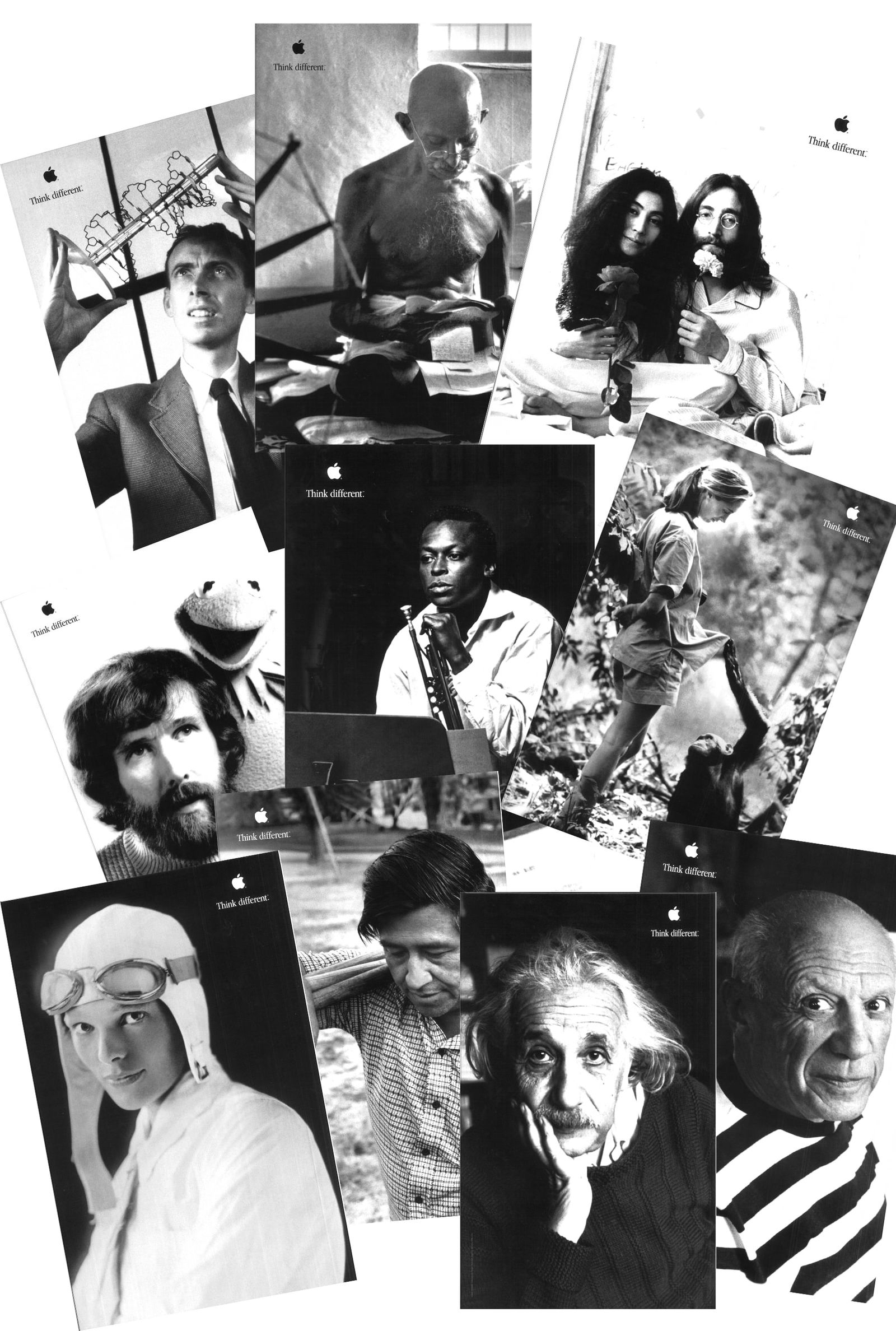 Apple Think Different Set of 10 Educator Series Posters 2000 (1 of 1)