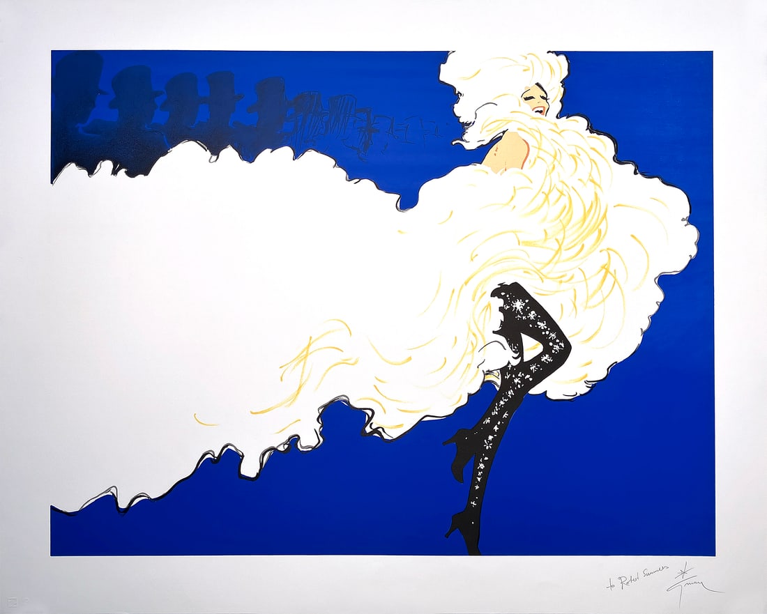 Original Signed and Dedicated Print by Rene Gruau Follies c1989 (1 of 1)