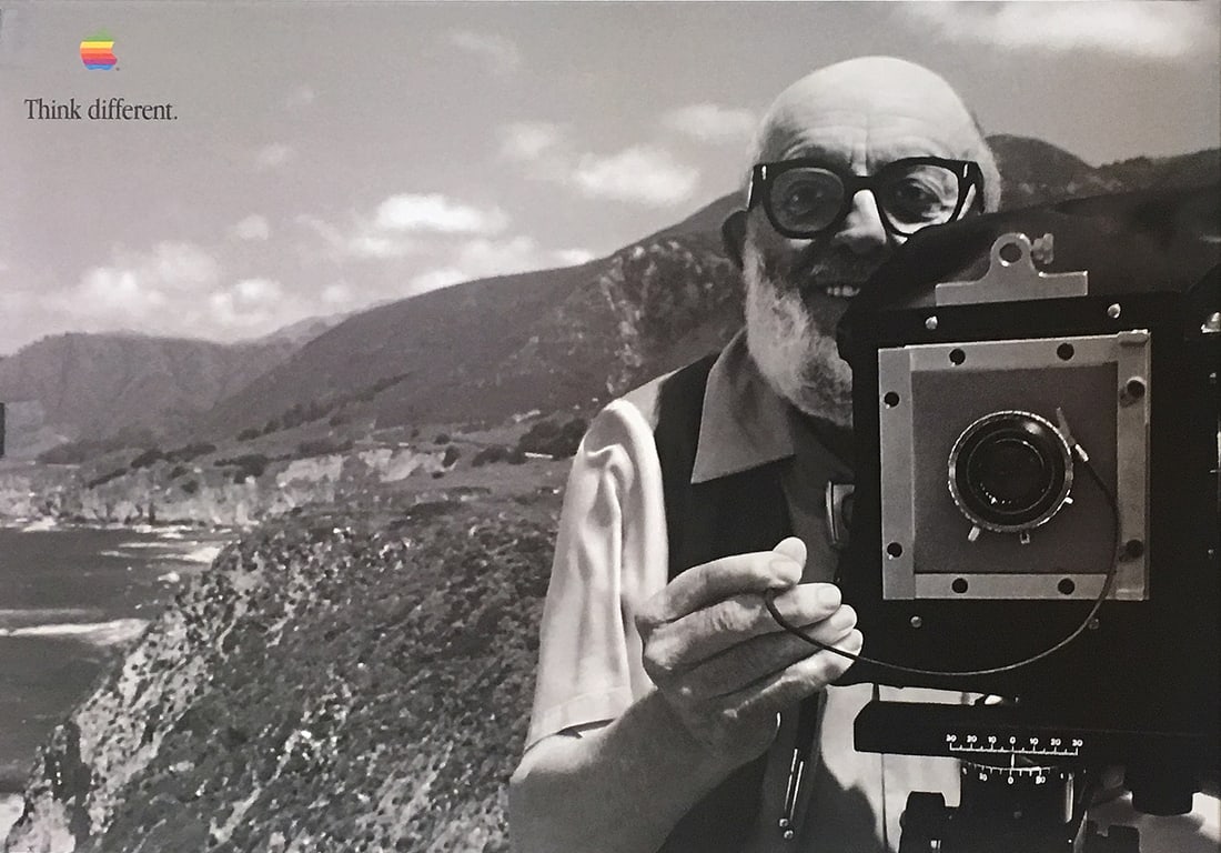 Original Vintage Apple Think Different Poster Ansel Adams 1998 (1 of 1)