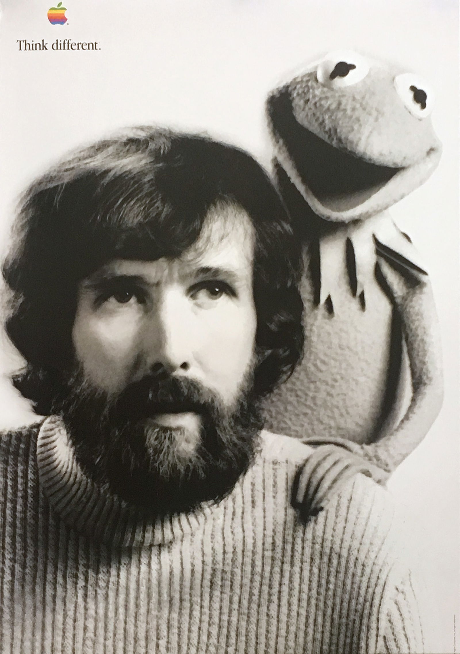 Original Vintage Apple Think Different Poster Jim Henson The Muppets 1998 (1 of 1)