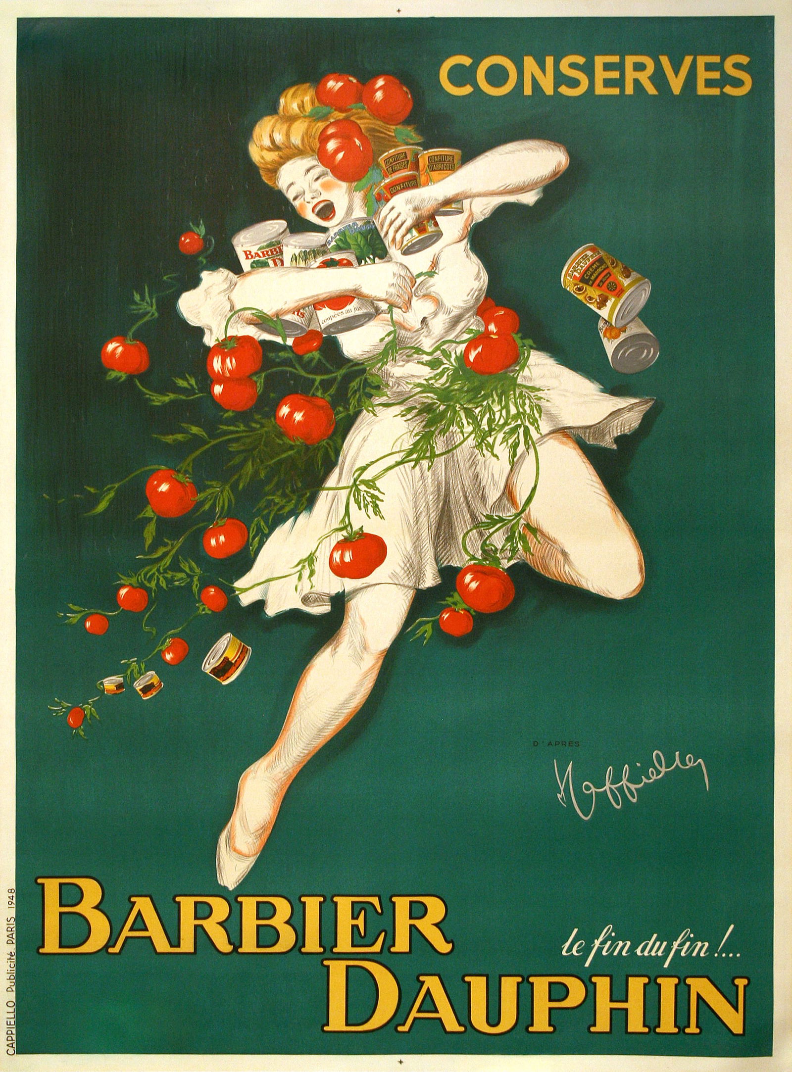 Original Barbier Dauphin Poster 1948 Created by Leonetto Cappiello (1 of 1)