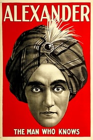 Original Alexander The Man Who Knows Original Vintage Poster c1915