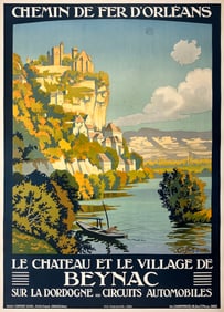 Original Vintage French Poster - Beynac by Constant Duval 1923