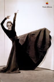 Think Different Poster Apple Computer Original 1998 - Martha Graham