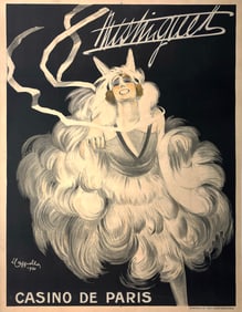Original Vintage Mistinguette Casino de Paris Poster by Leonetto Cappiello 1920 - Rare!