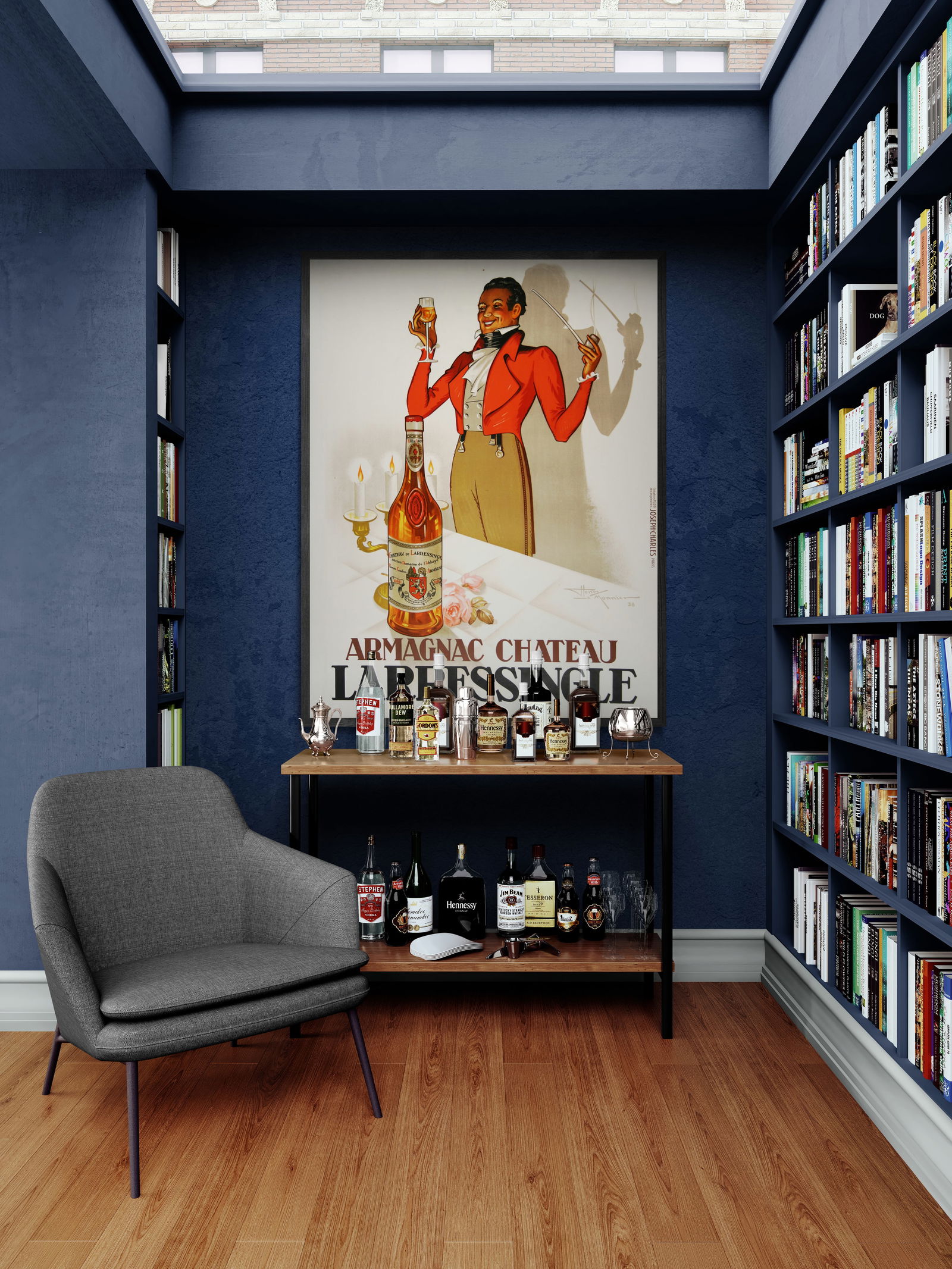 Original Vintage L'Arresingle Armagnac Poster by Henri LeMonnier 1938 - 3