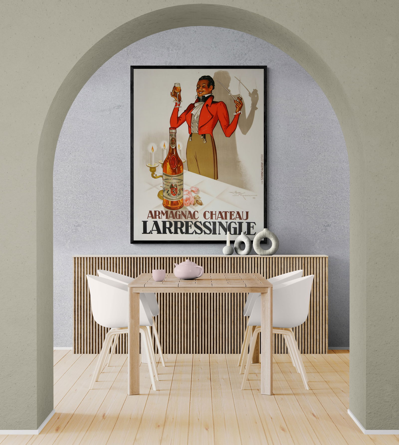 Original Vintage L'Arresingle Armagnac Poster by Henri LeMonnier 1938 - 4