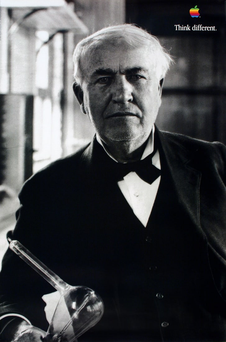 Think Different Poster Apple Computer Original 1998 - Thomas Edison (1 of 1)