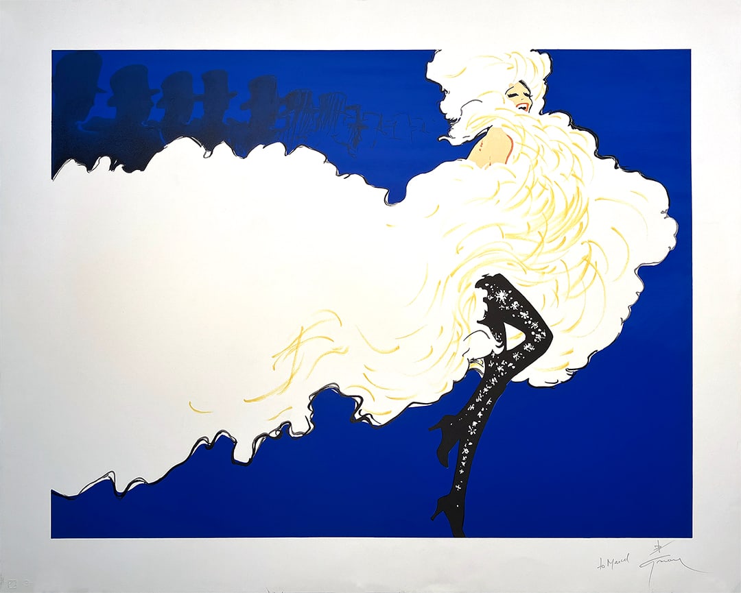 Original Signed and Dedicated Print by Rene Gruau Follies c1989 (1 of 1)