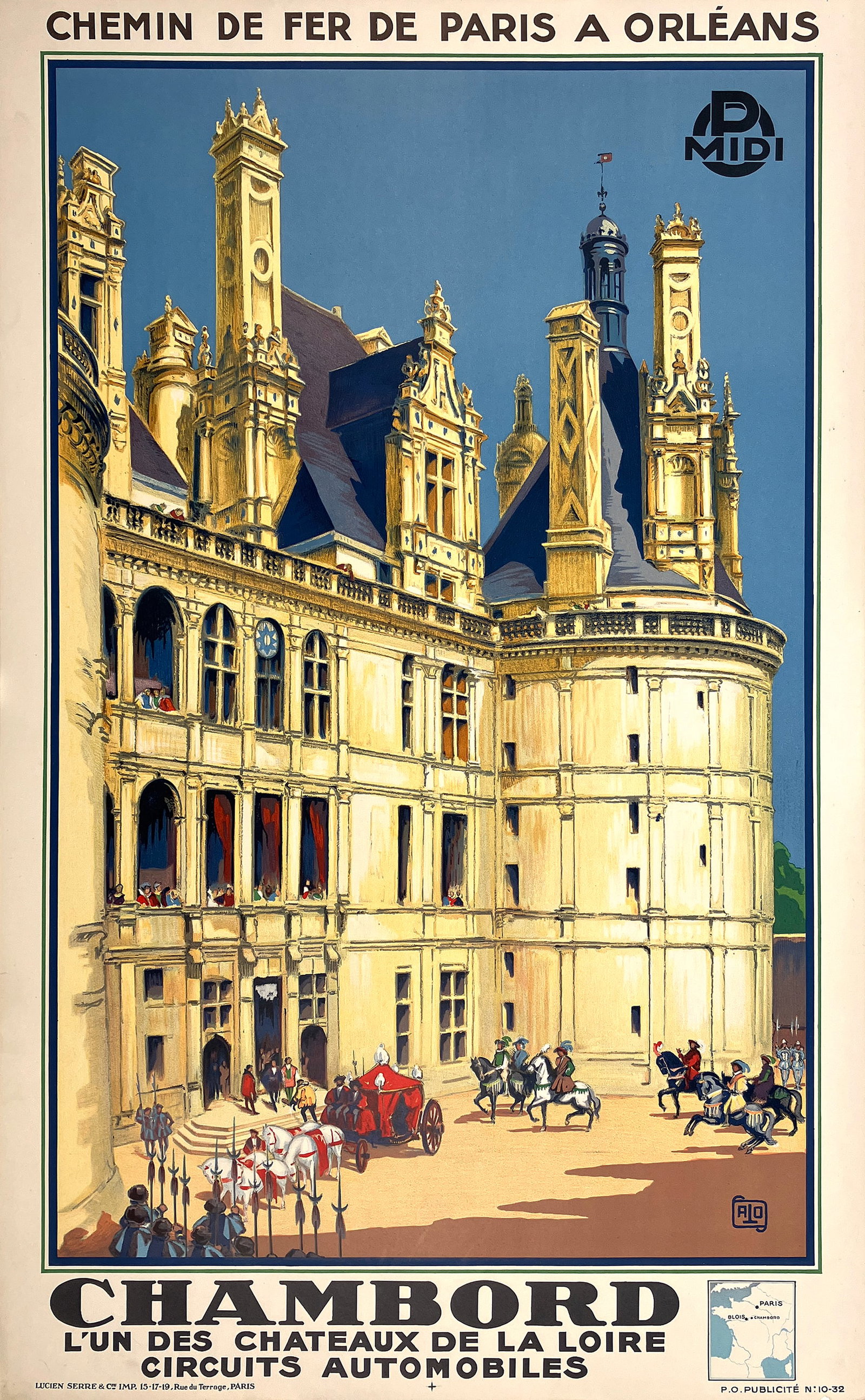 Original Vintage Chambord Poster by Alo 1932 (1 of 1)