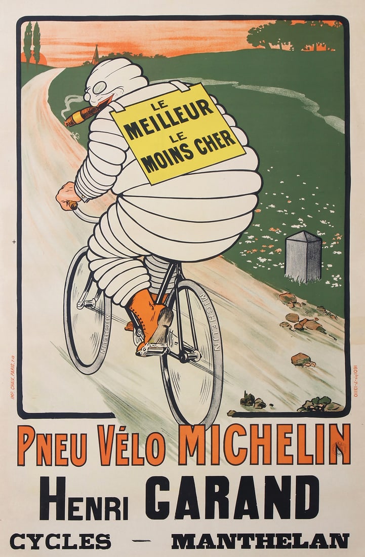 Original Vintage Pneu Velo Michelin Man Bibendum by O'Galop 1913 (1 of 1)