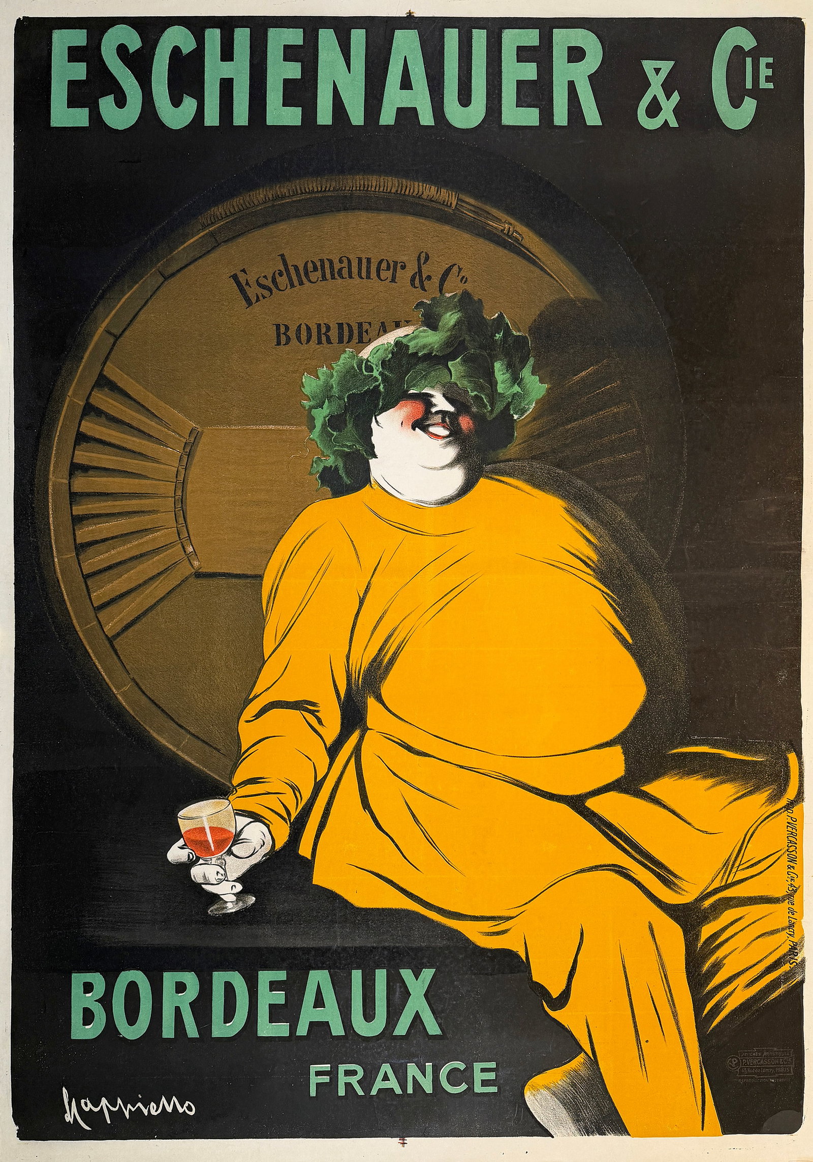 Original Vintage Leonetto Cappiello Eschenauer & Cie Poster 1907 (1 of 1)