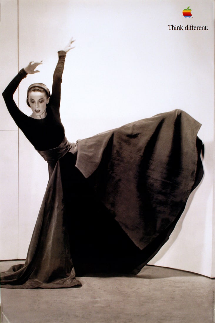 Think Different Poster Apple Computer Original 1998 - Martha Graham (1 of 1)
