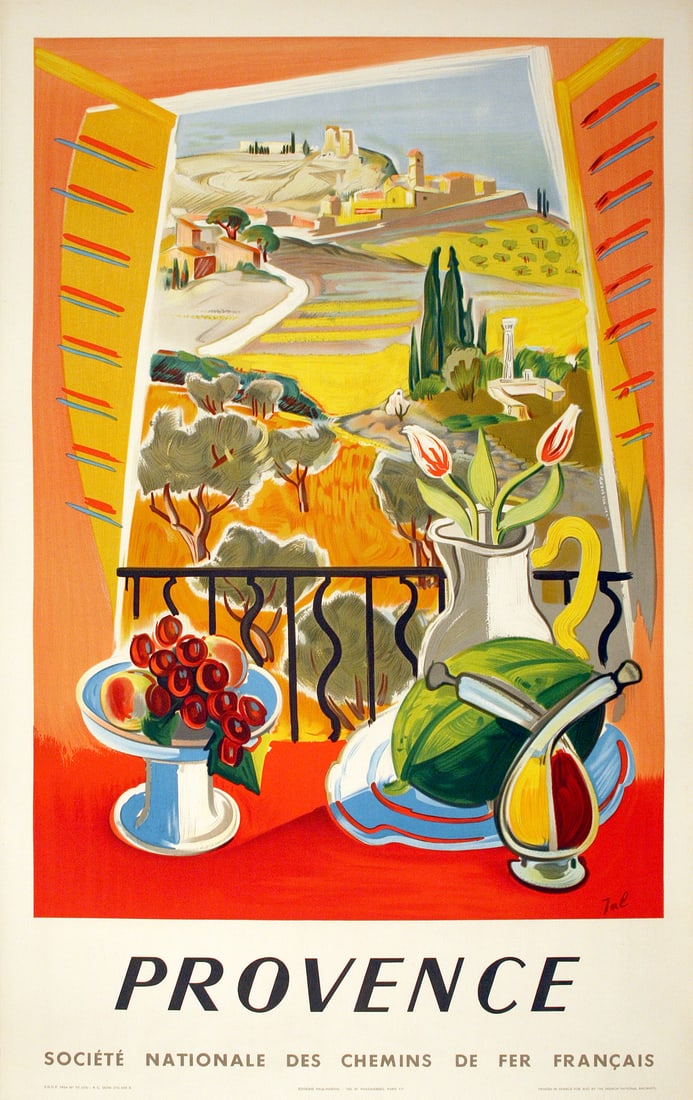 Original French Poster 1945 by Jal - Provence SNCF (1 of 3)