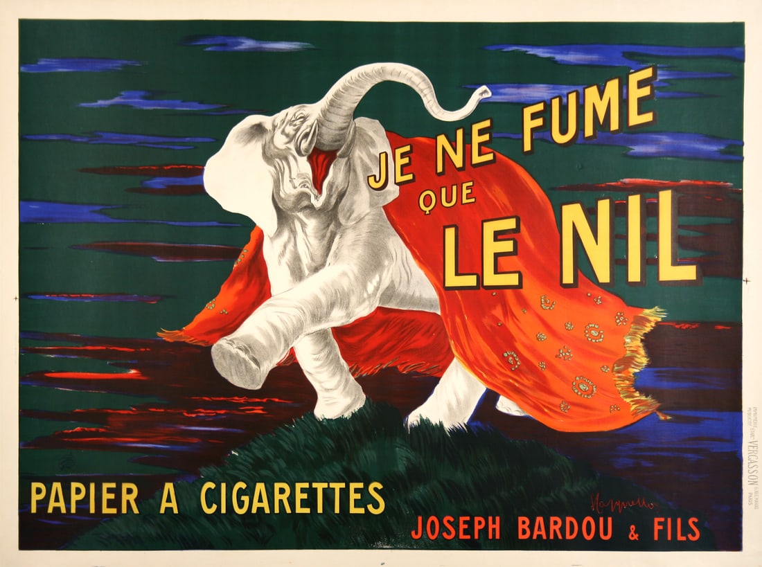 Original Vintage Leonetto Cappiello Le Nil Poster c1915 (1 of 1)
