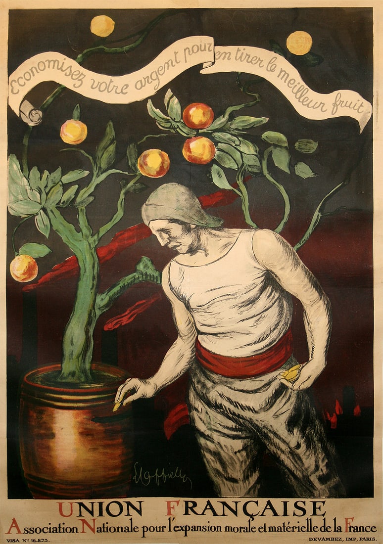 Original Vintage Poster Union Francaise by Leonetto Cappiello 1921 (1 of 1)